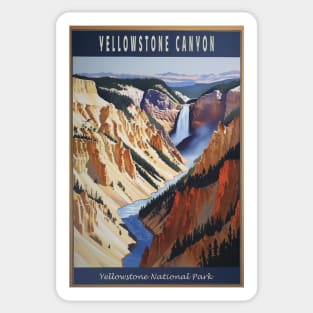 Yellowstone National Park Vintage Poster Sticker